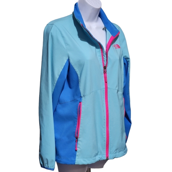 💛SOLD•The NORTH FACE Blue Two-toned Full Zip Outerwear Jacket Medium - Picture 2 of 4